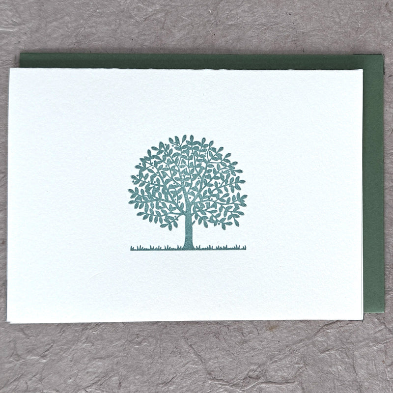 TREE NOTE CARD - LETTERPRESS PRINTED