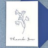 TULIP THANK YOU STATIONERY SET - LETTERPRESS PRINTED