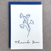 TULIP THANK YOU CARD - LETTERPRESS PRINTED