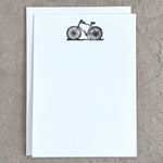 VINTAGE BICYCLE NOTE CARD - LETTERPRESS PRINTED